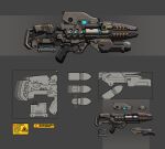  blueprint commentary copyright_request english_commentary grey_background gun highres no_humans original science_fiction simple_background still_life tony2001 weapon weapon_focus weapon_request 