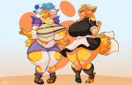  2018 2_tails anthro avian big_breasts blue_hair bottomwear breast_growth breasts canid canine chocobo clothing curvy_figure feathers female final_fantasy footwear fox gender_transformation growth hair huge_breasts hyper hyper_breasts hypnosis jaeh maid_apron maid_headdress maid_uniform male mammal midriff mind_control moogle mtf_transformation multi_tail nipple_slip outgrowing_clothes shirt shorts species_transformation square_enix talons thick_thighs topwear torn_clothing torn_footwear transformation under_boob uniform video_games voluptuous wings yellow_body yellow_feathers 