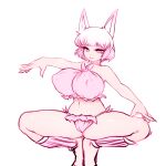  1:1 5_fingers animal_humanoid barefoot bedroom_eyes big_breasts biped bra breasts camel_toe canid canid_humanoid canine canine_humanoid choker clothed clothing crouching digital_media_(artwork) dipstick_ears eyelashes feet female fingers fox_humanoid frilly frilly_bra frilly_panties front_view full-length_portrait fur glistening glistening_body glistening_skin hair hi_res huge_breasts humanoid humanoid_hands jewelry leg_warmers legwear light_body light_skin lingerie looking_at_viewer mammal mammal_humanoid midriff multicolored_body multicolored_ears multicolored_fur multicolored_hair narrowed_eyes navel necklace nipple_outline noise_(artist) panties pink_body pink_clothing pink_eyes pink_fur pink_hair pink_legwear pink_panties pink_underwear portrait pose seductive short_hair side-tie_panties simple_background skimpy smile solo strapless_bra strapless_clothing strapless_underwear tiptoes two_tone_body two_tone_ears two_tone_fur two_tone_hair underwear white_background white_body white_fur white_hair white_inner_ear 