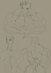 2021 anthro back_muscles big_breasts big_muscles breasts featureless_breasts felid female guennol_lioness hi_res huge_muscles hyper hyper_muscles lion mammal monochrome muscular muscular_anthro muscular_female pantherine sketch solo villainy 