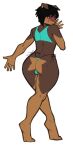  anthro big_butt bikini bikini_bottom bikini_top biped butt canid canine canis clothing domestic_dog feet hair hi_res kaj_(vaerinn) male mammal mastiff molosser plantigrade rottweiler solo spearfrost swimwear wide_hips 