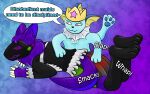  absurd_res anthro clothing eeveelution female feral hi_res machine maid_uniform male male/female nintendo pok&eacute;mon pok&eacute;mon_(species) polly_(pollymaker) protogen spanking speech_bubble suiro uniform vapor_(justanormalvaporeon) vaporeon video_games 