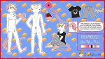  16:9 albino albino_mouse anthro border cheese clothed clothing codymathews dairy_products digital_media_(artwork) ear_piercing food fur hair hi_res male male/male mammal model_sheet mouse murid murine piercing red_border rickymouse rodent scratch21 simple_background slim white_body white_fur white_mouse widescreen 