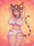  animal_crossing animal_humanoid ankha_(animal_crossing) areola areola_slip armpit_worship breast_squish breasts brown_eyes brown_hair cat_ear cat_humanoid cat_tail clothing dark_body dark_skin egyptian egyptian_clothing felid felid_humanoid feline feline_humanoid female fur hair hi_res human humanoid mammal mammal_humanoid markings mummy_wrappings nintendo solo squish striped_markings striped_tail stripes tail_markings tan_body thick_thighs video_games yellow_body yellow_fur zharxart 