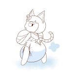  1:1 animal_crossing ankha_(animal_crossing) anthro big_breasts breasts butt chibi clean_diaper diaper domestic_cat felid feline felis female hi_res huge_breasts hyper hyper_breasts looking_at_viewer looking_back mammal nintendo raised_tail rosycozy solo video_games 