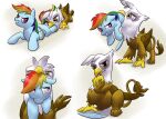  abdominal_bulge avian cheek_bulge doesnotexist equid equine female female_pred female_prey feral feral_pred feral_prey friendship_is_magic gilda_(mlp) gryphon hi_res mammal my_little_pony mythological_avian mythology neck_bulge oral_vore pegasus rainbow_dash_(mlp) same_size_vore vore wings 