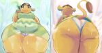  animal_crossing anthro big_breasts big_butt blush bodily_fluids breasts brown_hair butt clothed clothing curvy_figure elephant elephantid eloise_(animal_crossing) female genitals hair hi_res huge_butt kiseff leaning leaning_forward low-angle_view mammal multicolored_body nintendo nipple_outline panties proboscidean pussy rear_view slightly_chubby solo standing sweat thick_thighs tight_clothing two_tone_body underwear video_games voluptuous white_body wide_hips yellow_body 