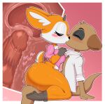  2021 absurd_res aggressive_retsuko anthro anthro_on_anthro anthro_penetrated anthro_penetrating anthro_penetrating_anthro cervid chief_komiya digital_media_(artwork) female female_penetrated fingers genitals hi_res kissing male male/female male_penetrating male_penetrating_female mammal mehdrawings penetration penile penile_penetration penis penis_in_pussy sanrio tsunoda uterus vaginal vaginal_penetration 