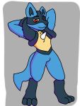  hi_res humanoid lucario male nintendo ori-doggo pok&eacute;mon pok&eacute;mon_(species) pose sfw_version solo solo_focus video_games 