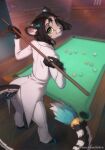  2021 5_fingers anthro black_hair detailed_background digital_media_(artwork) eyebrows eyelashes feet felid feline female fingers green_eyes hair iskra looking_at_viewer mammal smile solo standing toes 