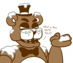  anthro brown_body brown_fur five_nights_at_freddy&#039;s freddy_(fnaf) fur male mammal simple_background snaxattacks ursid video_games white_background 