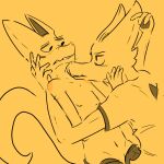  1:1 anthro dragon duo duo_focus embrace eye_contact fin group horn hug kobold line_art looking_at_another making_out male male/male mostly_nude nipples reptile scalie scar shilensis simple_background steam 