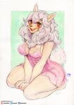  anthro beastars big_breasts blush bovid breasts caprine clothed clothing domestic_sheep female fur hair hi_res lingerie looking_at_viewer mammal merino_sheep murazaki open_mouth open_smile orange_eyes pink_clothing pink_lingerie sebun_(beastars) sheep simple_background smile solo tan_body tan_fur white_background white_hair 