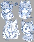 absurd_res anthro britz_strudel cyberconnect2 female fuga:_melodies_of_steel group hanna_fondant hi_res humanoid kyle_bavarois little_tail_bronx male monochrome sheena_falafel unknown_artist video_games 