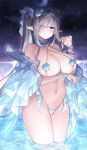  big_breasts breasts clothed clothing elf female hi_res humanoid humanoid_pointy_ears not_furry partially_submerged skimpy solo sora72iro_kaba9 water 