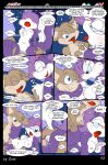  3_toes 4_fingers anthro babs_bunny breasts buster_bunny clothed clothing comic dam_(artist) dialogue english_text feet female fifi_la_fume fingers group hi_res lagomorph leporid male mammal mephitid plantigrade rabbit skunk speech_bubble text tiny_toon_adventures toes toons toony train vehicle warner_brothers 