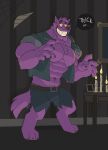  anthro bernard_(ok_k.o.!_lbh) canid canine cartoon_network hi_res jazzwolf male mammal muscular ok_k.o.!_let&#039;s_be_heroes solo teeth were werecanid werecanine werewolf 