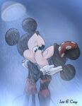  anthro clothing disney duo eyes_closed female hi_res kissing leogcady male male/female mammal mickey_mouse minnie_mouse mouse murid murine rodent romantic showering swimwear 