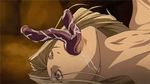  all_the_way_through animated animated_gif blonde_hair bouncing_breasts breasts chain cuffs ikusa_otome_suvia lactation large_breasts long_hair lowres monster open_mouth rape saliva stomach_bulge suspension tentacle_sex tentacles vaginal valkyrie_sigurd 
