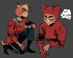  2021 5:4 annoyed anthro caitian dr._t&#039;ana felid feline female humanoid kneeling mammal russianbluenx01 solo star_trek star_trek_lower_decks starfleet_uniform 