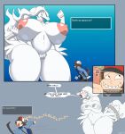  absurd_res anthro big_breasts breasts english_text female hi_res hilbert_(pok&eacute;mon) huge_breasts human legendary_pok&eacute;mon male mammal nintendo nipples pok&eacute;mon pok&eacute;mon_(species) reshiram text video_games zp92 