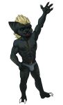  2017 2_toes 4_fingers abs anthro arm_hair athletic athletic_anthro athletic_male barefoot belly biceps big_eyes big_muscles big_pecs black_arms black_beard black_belly black_body black_chest black_claws black_ears black_eyebrows black_face black_feet black_fingers black_fur black_hands black_jewelry black_legs black_markings black_neck black_nipples black_nose black_ring black_sclera black_stripes blep blonde_hair blonde_pubes body_hair briefs briefs_only bristol chest_hair chin_tuft claws closed_smile clothed clothed_anthro clothed_male clothing colored deltoids digital_drawing_(artwork) digital_media_(artwork) eyebrows facial_hair facial_piercing facial_tuft fan_character feet fingers front_view full-length_portrait fur gesture goatee grey_briefs hair hairy half-closed_eyes hand_on_hip happy humanoid_hands jewelry leg_hair lombax looking_forward male male_anthro mammal manly markings muscular narrowed_eyes navel nipples nose_piercing nose_ring obliques pecs piercing pink_tongue portrait quads raised_hand ratchet_and_clank serratus shaded simple_background solo sony_corporation sony_interactive_entertainment standing striped_ears stripes toes tongue tongue_out toony topless topless_anthro topless_male triceps underwear video_games waving white_background white_claws white_eyes 