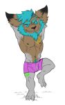  2017 3_toes alternate_species anthro arm_tuft athletic athletic_anthro athletic_male barefoot belly black_body black_ears black_fur black_inner_ear black_markings black_nose blue_beard blue_body blue_eyes blue_fur blue_pseudo_hair blue_pubes bottomwear bristol brown_belly brown_body brown_chest brown_ears brown_face brown_fur brown_inner_ear brown_nipples cheek_tuft chin_tuft claws closed_smile clothed clothed_anthro clothed_male clothing colored dante_the_monkey digital_drawing_(artwork) digital_media_(artwork) dipstick_ears ear_tuft elbow_tufts facial_tuft feet front_view full-length_portrait fur grass half-closed_eyes hands_behind_head happy head_tuft league_of_legends male male_anthro mammal markings multicolored_body multicolored_ears multicolored_fur narrowed_eyes navel nipples pink_bottomwear pink_clothing pink_shorts plant plantigrade portrait riot_games short_anthro short_male shorts shorts_only simple_background solo standing toes topless topless_anthro topless_male tuft two_tone_ears two_tone_inner_ear video_games white_arms white_background white_body white_claws white_feet white_fur white_legs white_toes yordle 