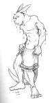  2001 5_toes anthro athletic barefoot biped circles_(comic) feet front_view full-length_portrait fur greyscale head_tuft holding_object holding_towel k-9 kangaroo long_ears long_tail looking_at_viewer low_res macropod male mammal marsupial monochrome navel nipples open_mouth pecs plantigrade portrait sketch solo standing surprise taylor_dooley thick_tail toes towel towel_only traditional_media_(artwork) tuft wet wet_body wet_fur wide_eyed 