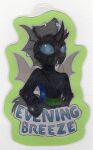  arthropod badge black_body blue_eyes changeling evening_breeze exoskeleton facial_scar feral friendship_is_magic hi_res hole_(anatomy) hooves insect_wings male my_little_pony piercing quadruped ruef scar solo wings 