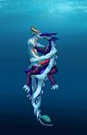  anthro asphyxiation bisexual breath_play dragon drake_(disambiguation) female floating girly hi_res ice kissing male male/male matt nb space under warmers water 