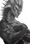  anthro chin_spikes crossed_arms divinity:_original_sin_2 facial_spikes horn kalias lizard_(divinity) looking_down male muscular muscular_male nude reptile scalie solo spikes spikes_(anatomy) unrealien1 virginwhore 