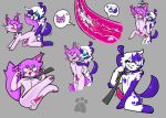  90_percent_studios angel_grimalkin animal_genitalia canid canine canis chubbycheeks dalmatian domestic_cat domestic_dog duo felid feline felis genitals girly male male/male mammal patches_ito purrfect_apawcalypse video_games visual_novel 