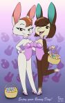  10:16 animal_crossing anthro basket carmen_(animal_crossing) container duo easter easter_basket easter_egg female foxyxxx hi_res holidays lagomorph leporid mammal nintendo rabbit tiffany_(animal_crossing) video_games 