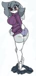  animated anthro big_breasts breasts butt clothing disney fan_character female hi_res lagomorph leporid mammal pace-maker panties rabbit short_playtime solo underwear violet_hopps zootopia 