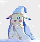  2021 absurd_res artist_name blue_eyes bodily_fluids cheesemine clothed clothing fur hat headgear headwear hi_res nintendo pikachu pok&eacute;mon pok&eacute;mon_(species) snow solo tears video_games yellow_body yellow_fur 