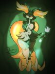  3:4 anthro big_breasts big_ears braixen breasts domy female glowing hi_res huge_tail midna nintendo pok&eacute;mon pok&eacute;mon_(species) short_stack solo stare the_legend_of_zelda thick_thighs twilight_princess video_games 