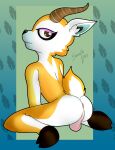  absurd_res animal_crossing antelope anthro balls bovid digital_media_(artwork) fur genitals hi_res lopez_(animal_crossing) male mammal nintendo nude smoothlabs solo video_games 