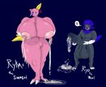  &lt;3 angry anthro big_breasts big_penis black_body blush bodily_fluids breasts cum duo female genital_fluids genitals huge_breasts huge_penis male male/female mammal milk mustela mustelid musteline nintendo penis pink_body pok&eacute;mon pok&eacute;mon_(species) precum rika_the_sneasel ryo_the_weavile sneasel true_musteline unknown_artist video_games weavile 