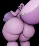 3d_(artwork) animated anthro big_breasts big_butt blender_(software) bouncing_breasts bouncing_butt breasts butt darkdraketom digital_media_(artwork) female goodra green_nipples hand_on_breast huge_breasts huge_butt looking_at_viewer multicolored_body nintendo nipples pok&eacute;mon pok&eacute;mon_(species) purple_body short_playtime simple_background solo thick_thighs two_tone_body video_games 