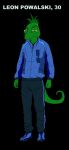  2012 anthro black_background chameleon clothed clothing fredryk_phox fully_clothed hi_res leon_powalski lizard looking_at_viewer male nintendo orange_eyes reptile scalie simple_background solo star_fox star_fox_the_animated_series video_games 