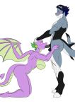  absurd_res anthro anthro_on_anthro big_breasts breasts dragon duo fan_character fellatio female fish genitals hasbro hi_res male male/female marine mature_female my_little_pony nude oral penile penis pia-sama sex shark violent_hellsinger_the_4th_(oc) 
