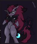  animal_genitalia animal_penis anthro blue_eyes blush blush_stickers bodily_fluids breast_grab breast_squish breasts canid canine canine_penis claws drooling duo erection female finger_claws fluffy fluffy_chest fur genitals grey_body grey_fur hand_on_breast lycanroc male mammal midnight_lycanroc nintendo penis pok&eacute;mon pok&eacute;mon_(species) red_body red_eyes red_fur saliva simple_background speedpaint squish video_games zarra_(artist) zoroark 