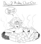  2021 aisha_clanclan animal_humanoid annoyed bathing black_and_white breasts ctarl-ctarl dialogue english_text feet felid felid_humanoid female foot_fetish foot_focus hi_res himitsu humanoid mammal mammal_humanoid monochrome nipples nude outlaw_star partially_submerged plantigrade sketch smelly smelly_feet soles solo speech_bubble stink_lines text 