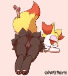  anthro anus braixen butt female genitals hi_res mocho4266 nintendo pok&eacute;mon pok&eacute;mon_(species) pussy solo video_games 