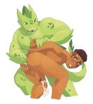  2021 anal anal_fisting anal_orgasm anthro bodily_fluids bow_(she-ra) brown_body brown_eyes brown_hair brown_skin cum cumshot dark_body dark_skin duo ejaculation fisting genital_fluids green_body green_scales hair hi_res human interspecies lizard male male/male mammal masters_of_the_universe mattel naughtypelli netflix reptile rogelio scales scalie she-ra_and_the_princesses_of_power simple_background white_background 