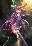  animal_ears bdsm bunny_ears female_ejaculation legs long_hair monikano pink_hair purple_hair pussy_juice red_eyes reisen_udongein_inaba skirt solo spanked spanking tears tentacles thighhighs torn_clothes torn_legwear touhou 