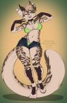  2021 4_toes 5_fingers anthro breasts clothed clothing digital_media_(artwork) dire_leopard dragon ear_piercing feet felid feline female fingers hair hi_res horn hybrid industrial_piercing kittydee mammal midriff navel navel_piercing piercing sya_ruusa toes 