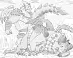  &lt;3 activision anal anal_penetration anthro anthro_on_anthro ass_up bubba_(spyro) cloud cywolf49 dragon duo eyes_closed from_behind_position fucked_silly grass horn implied_fucking jockey_position looking_pleasured lying magnus_(spyro) male male/male monochrome musclegut muscular muscular/overweight muscular_anthro muscular_dom_overweight_sub muscular_male nude open_mouth outside overweight overweight_anthro overweight_male penetration plant raised_tail scalie sex spikes spyro_reignited_trilogy spyro_the_dragon tongue tongue_out video_games wings 