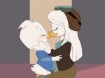  age_difference anatid anseriform avian bird blush clothing della_duck dewey_duck disney duck ducktales ducktales_(2017) duo female hi_res incest_(lore) inside kissing male male/female mother mother_and_child mother_and_son parent parent_and_child son therita3k young 