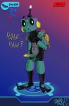  amphibian anthro botworld_adventure digital_media_(artwork) erection frog froggy_(botworld_adventure) genitals hi_res looking_at_viewer machine male penis robot salted_whale simple_background solo video_games 